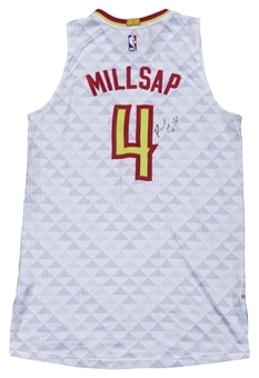 2015 Paul Millsap Game Used & Signed Atlanta Hawks Home Jersey (Player LOA & JSA)